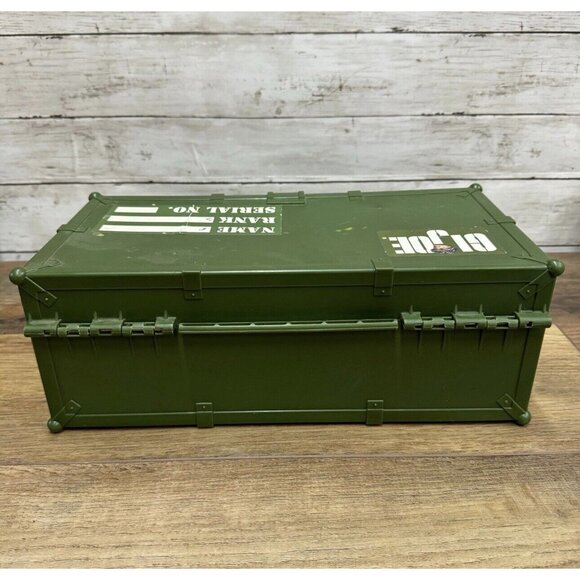 Vintage GI Joe Army Footlocker Storage Box With Rope Handles 1997 - Picture 3 of 9
